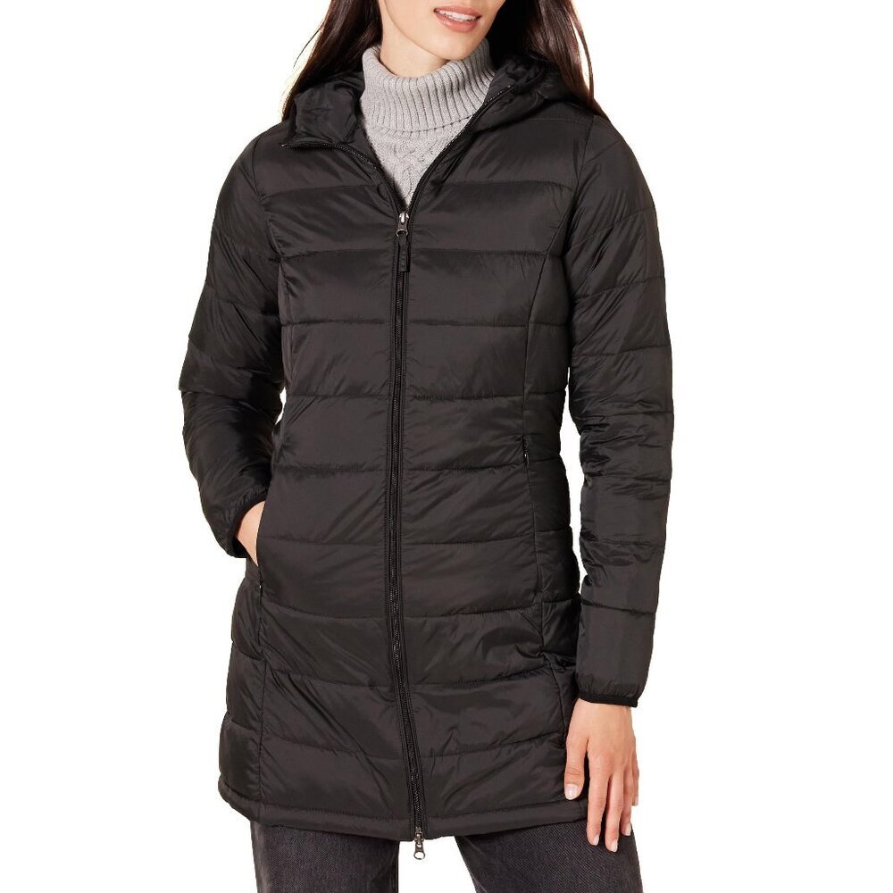 Lightweight Packable Hooded Puffer Coat Water-Resistant Quilted Minimal Chic